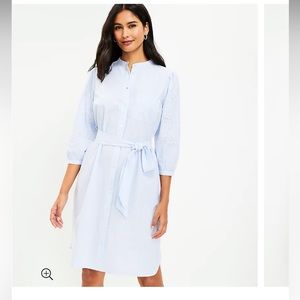 Loft striped shirt dress